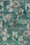 Textile Modern Hand-Knotted Silk Floral Rug Green Blue and Gray Pattern For Sale - Image 7 of 9