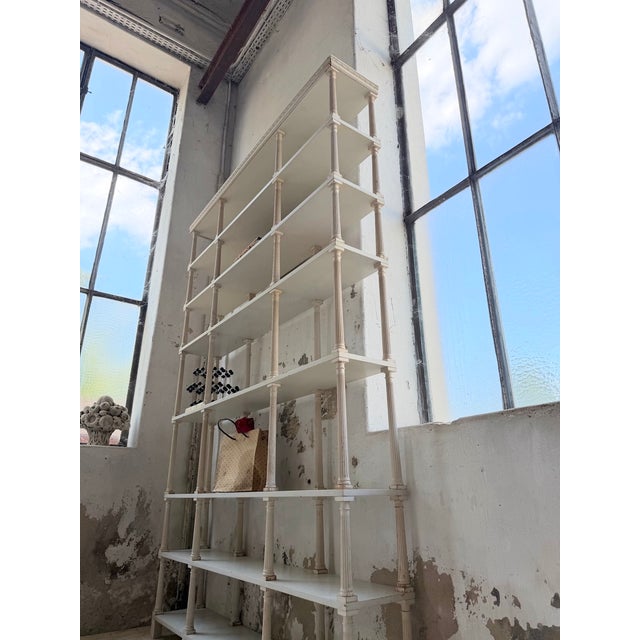 Napoleon White Patinated Bookcase, 1890s For Sale - Image 10 of 18