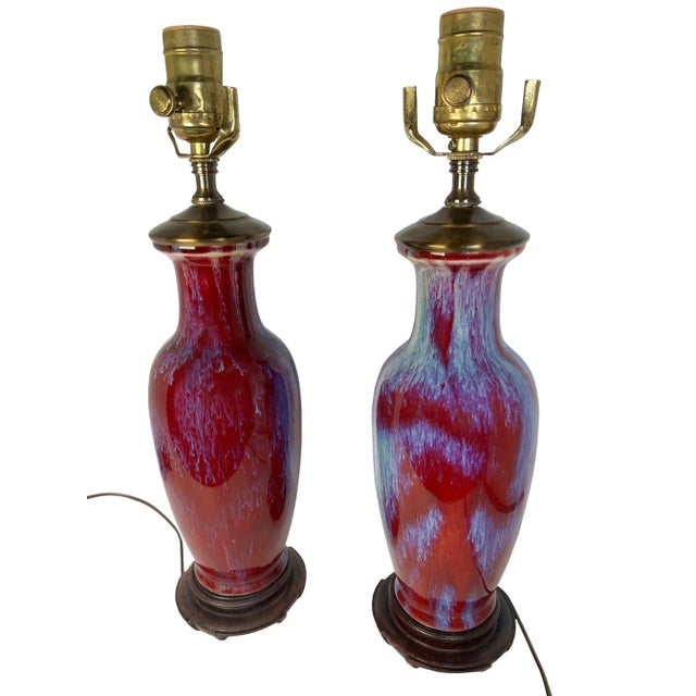 Asian Late 20th Century Sung De Boeuf Vases as Lamps - a Pair For Sale - Image 3 of 5