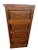 Vintage Dark Tiger Oak File Cabinet Four Locking Drawers, Paneled Sides Legal For Sale In Palm Springs - Image 6 of 11