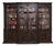 Victorian Carved Oak Breakfront Bookcase, 1870s For Sale