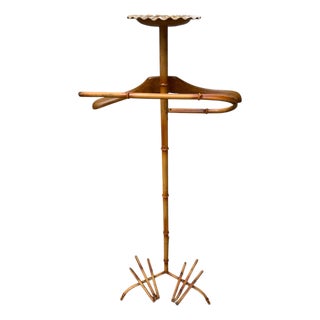 French Faux Bamboo Valet Stand, 1960s For Sale