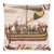 Bayeux Boat Tapestry Cushion With Feather Filler - 46 X 46cm For Sale
