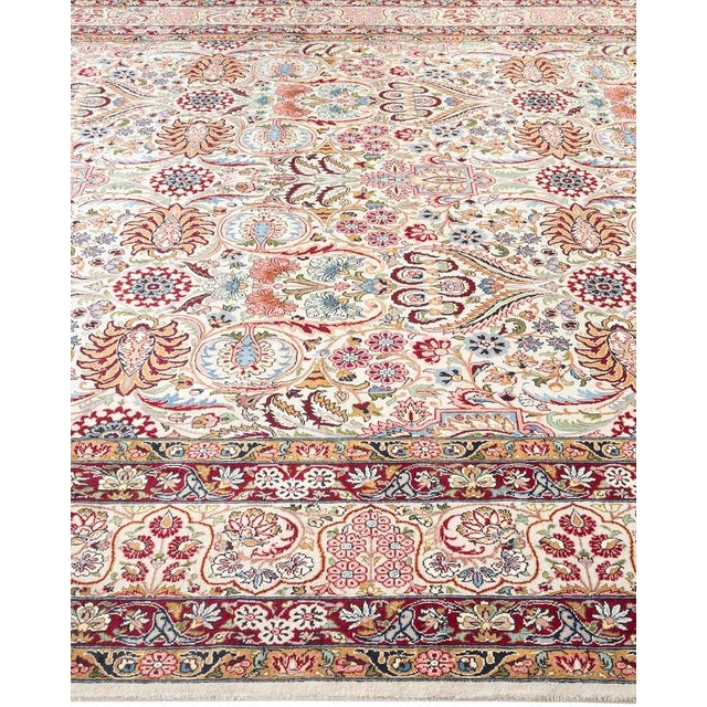 Solo Rugs Mogul, One-of-a-Kind Hand-Knotted Area Rug in Ivory, 8' 0" x 10' 9" For Sale - Image 4 of 8