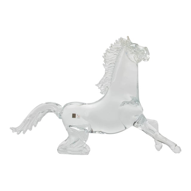 Hand Blown Murano Horse Sculpture For Sale