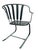 Mid-Century Modern Wrought Iron Pinecrest Bouncer Patio Chairs - A Pair For Sale - Image 10 of 14