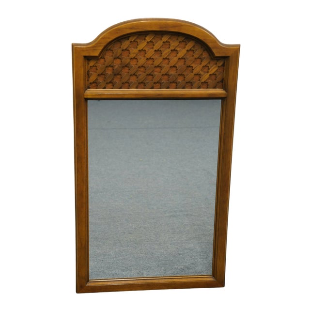 Wood Dixie Furniture Casa Bonita Spanish Mediterranean Style 25" Dresser / Wall Mirror 414-204 For Sale - Image 7 of 7