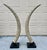 Awesome pair of very tall tusks originally made for the Museum of Natural History in 1986. Each consists of molded plaster...