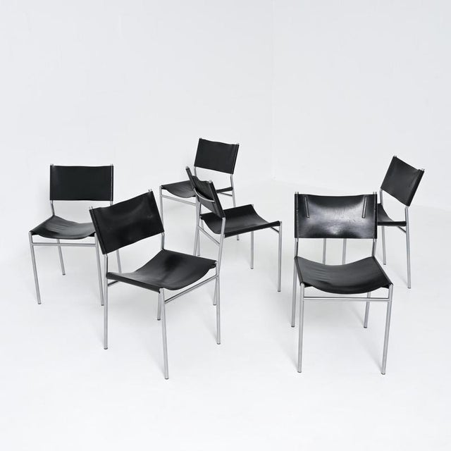 SE06 Dining Chairs by Martin Visser for T Spectrum, 1960s, Set of 6 For Sale - Image 3 of 18