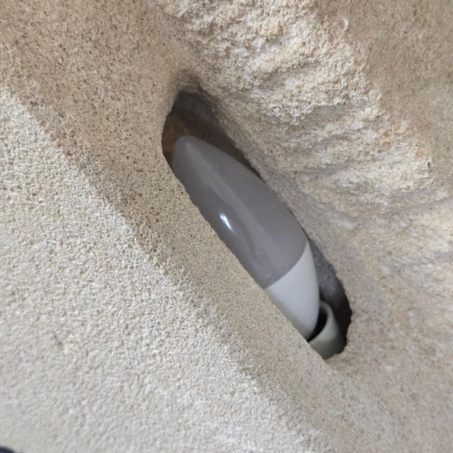 Vintage Stone Pyramid Table Lamp, 1970s For Sale - Image 4 of 15