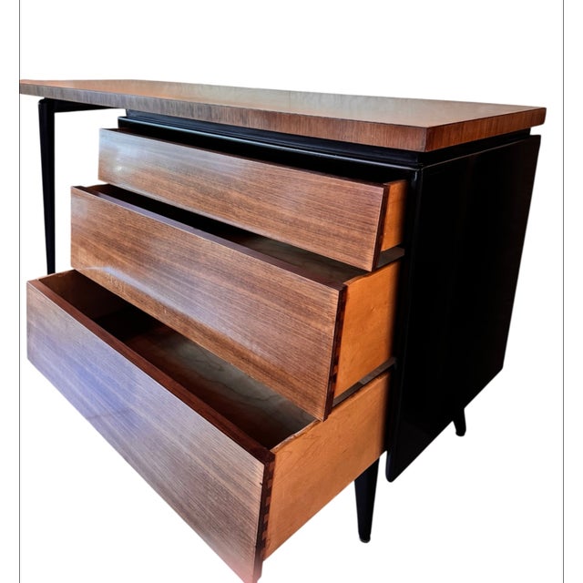Mid-Century Modern Mid-Century Modern Asymmetrical Desk by Mallin Furniture Co. For Sale - Image 3 of 12