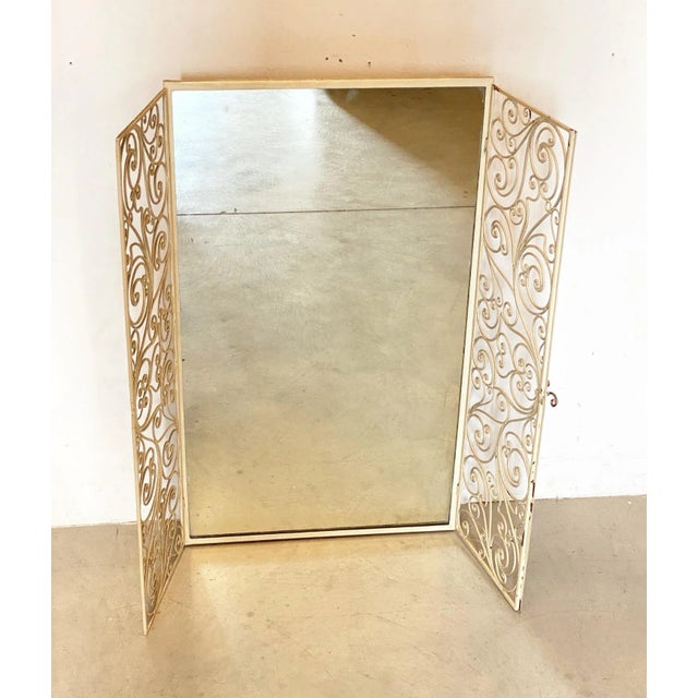 Metal Mirror, 1950s For Sale - Image 7 of 9