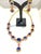 Blue Bochic “Capri” Blue, Multi Sapphire & Ruby Necklace Set 18K Gold & Silver For Sale - Image 8 of 11