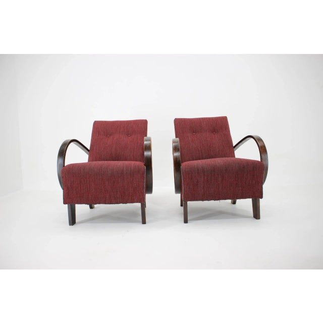 Set of Armchairs by Jindrich Halabala, 1950s For Sale - Image 6 of 7