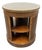 Baker Furniture Empire Georgian Style Flame Mahogany Drum Side Table, Vintage For Sale