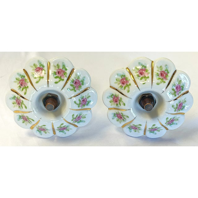 Shabby Chic Vintage Victorian Style Porcelain Curtain Tiebacks- a Pair For Sale - Image 3 of 12