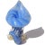 Murano Vintage Seguso Murano 1950s Gold Flecks Opalescent Blue Italian Art Glass Cornucopia Sculptural Vase For Sale - Image 4 of 10