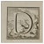 Luigi Vanvitelli, Letter of the Alphabet D, Etching, 18th Century For Sale