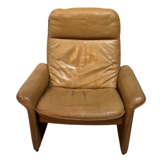 Mid-Century Cognac Leather Model DS-50 Lounge Chair from De Sede, Switzerland, 1970s For Sale