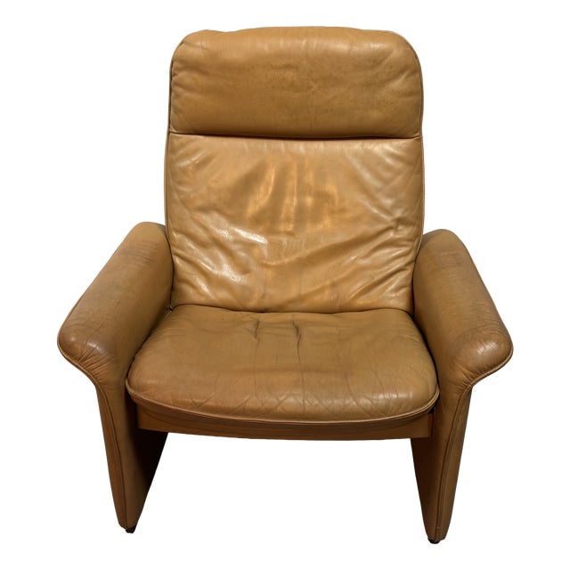 Mid-Century Cognac Leather Model DS-50 Lounge Chair from De Sede, Switzerland, 1970s For Sale