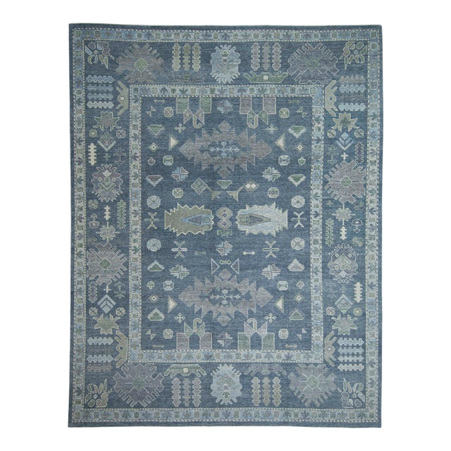 Turkish Oushak Rug 12'4" x 15'10" #20413 For Sale