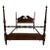 Vintage Full Size Ethan Allen Georgian Court Solid Cherry Four Poster Bed For Sale