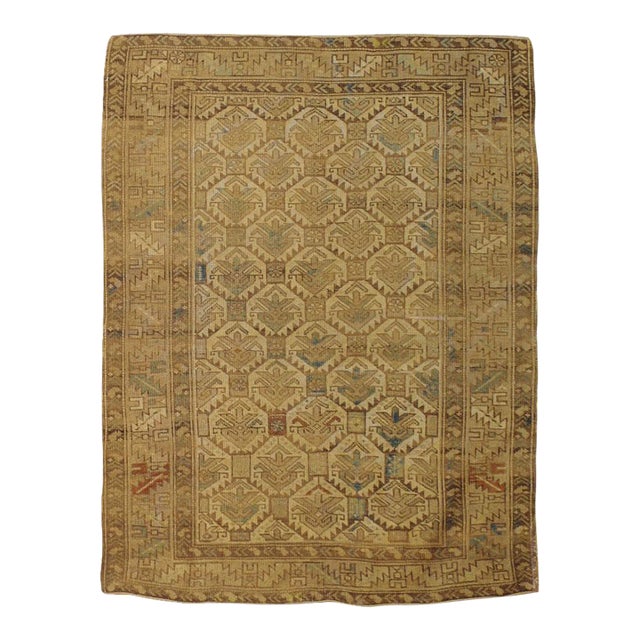 Galerie Shabab Collection Early 20th Century Caucasian Shirvan Throw Rug For Sale