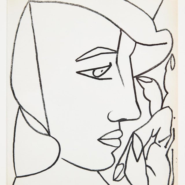 Françoise Gilot, Portrait of a Woman, 1951, Lithograph For Sale - Image 10 of 11
