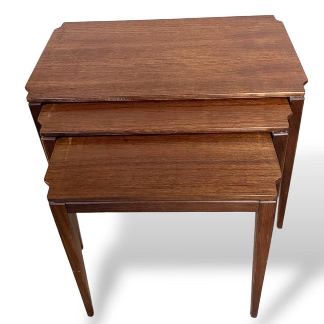 1960s Mid-Century Teak Nesting Tables from Richard Hornby, 1960s, Set of 3 For Sale - Image 5 of 9