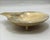 This is a beautiful vintage set of 14 KT. Gold Plate Florentine metal salt cellar/dish with removable glass inserts. Each...