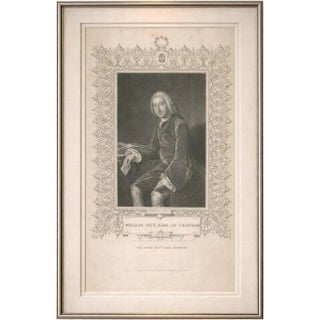 Antique Portrait of William Pitt Earl of Chatham, 1850 For Sale