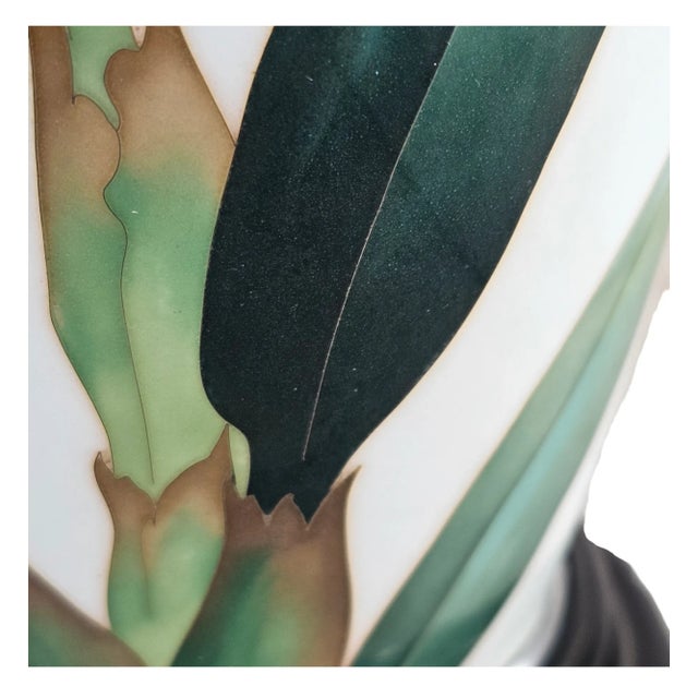 Paint Ando Jubei Showa Period Cloisonné Vase – Blue Enamel & Silver, Signed 1961 For Sale - Image 7 of 10