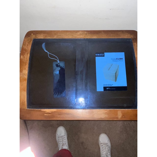 Mid-Century Hollywood Regency 2-Tier Side Table With Smoky Black Glass Top - Model 6099 For Sale In Cincinnati - Image 6 of 7