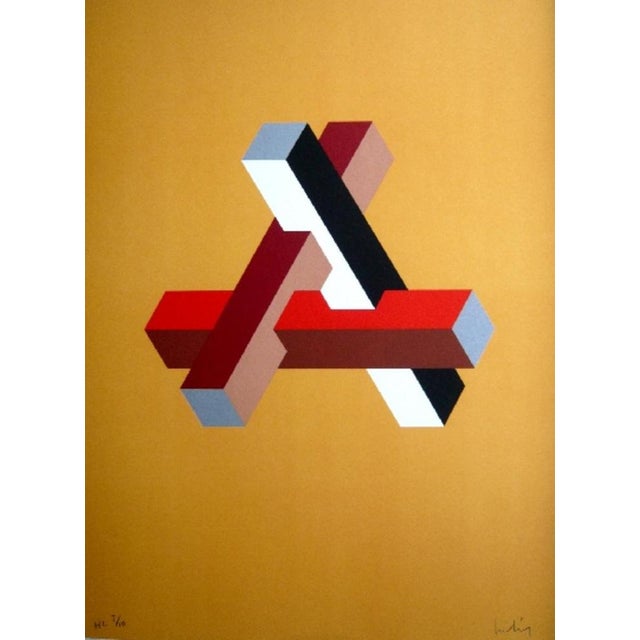Josep MOLINS Falsaciones del triangulo de Penrose 11, 2003 Lithograph on Guarro paper Signed and numbered in pencil by the...