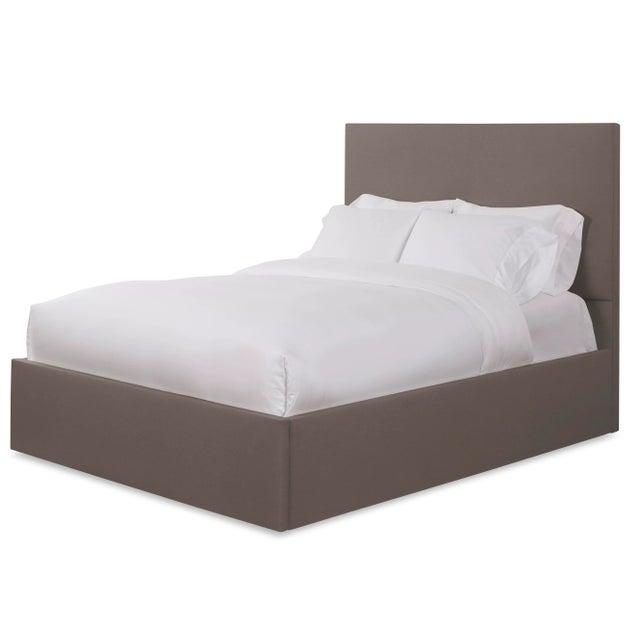 This listing includes the entire bedframe, including the headboard, rails, and footboard. From Chairish's line of bespoke...