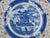 Early 20th Century Antique Hand Painted Chinese Blue and White Porcelain Plate With Rice-Grain Pattern For Sale - Image 4 of 8