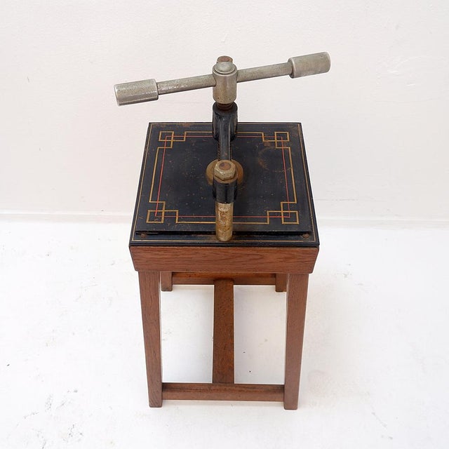 Industrial Iron Book Press, 1930s-1940s For Sale - Image 9 of 11