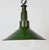 1960s Industrial Green Enamel Military Pendant Lamp with Cast Aluminium Top, 1960s For Sale - Image 5 of 18