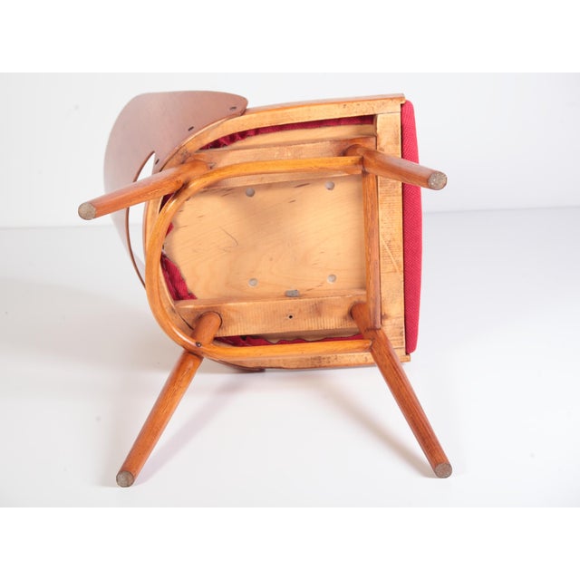 Brown Mid-Century Dining Chairs by Oswald Heardtl for Ton, 1960s, Set of 4 For Sale - Image 8 of 10