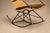 1950s Brazilian Modern Rocking Chair in Metal, Wicker & Green Mohair by Carlo Hauner, 1950s For Sale - Image 5 of 18