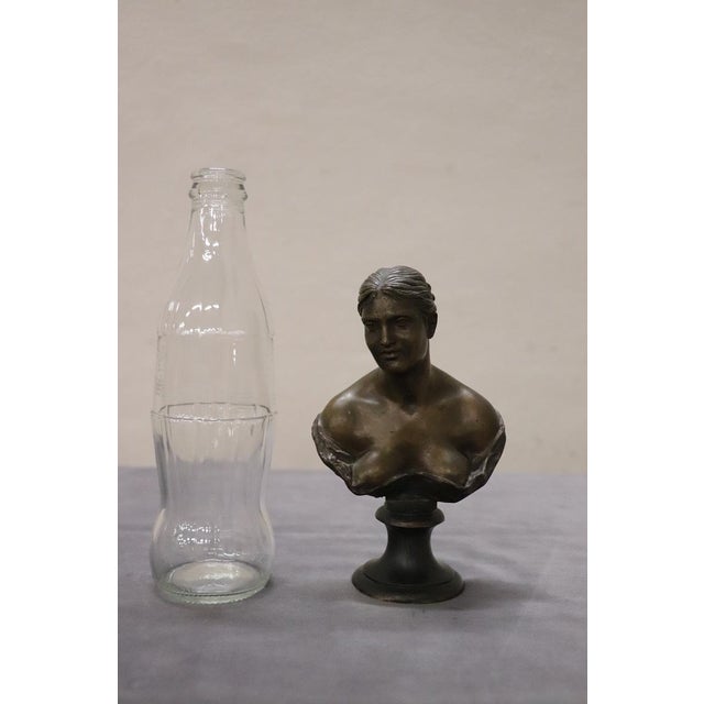Bronze Bust of a Young Woman, Early 20th Century For Sale - Image 6 of 13
