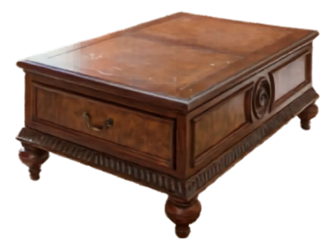 Vintage Ethan Allen Townhouse Collection Morley Mahogany & Burl