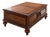 Vintage Ethan Allen Townhouse Collection Morley Mahogany & Burl Coffee Table For Sale