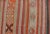 Mid 20th Century Vintage Turkish Kilim With Colorful Stripes in Orange Lt. Green Red & Gray For Sale - Image 10 of 13