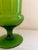 Mid-Century Modern Italian Green Art Glass Medici Pedestal Vase from Empoli, 1960s For Sale - Image 7 of 9