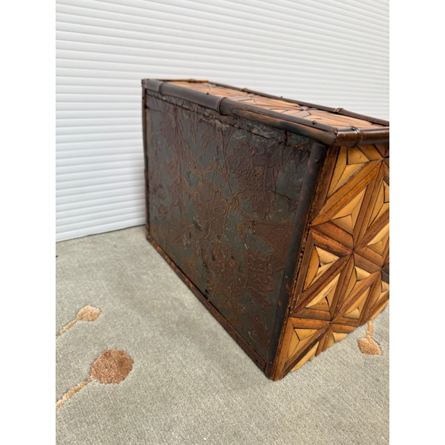 Vintage Bamboo Trinket Box For Sale - Image 12 of 12