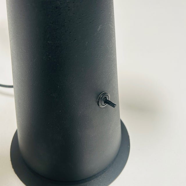 Vintage Italian Black Gaucho Desk Lamp by Studio P.E.R for Egoluce, 1980s For Sale - Image 11 of 13