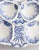 Antique French Bordeaux Vieillard Blue & White Seaweed Oyster Plate Platter, Circa 1890 For Sale In Houston - Image 6 of 10
