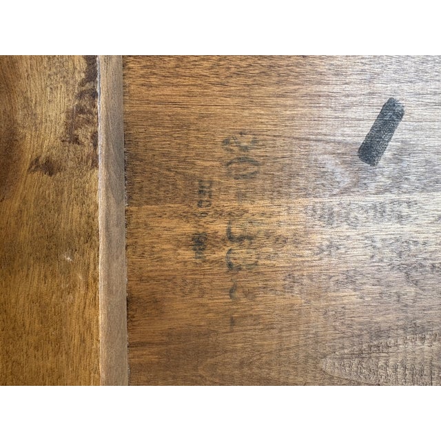 Late 20th Century Ethan Allen Vintage Two-Tier Side Table, End Table, or Parlor Table With Turned Legs and Spindles For Sale - Image 9 of 11