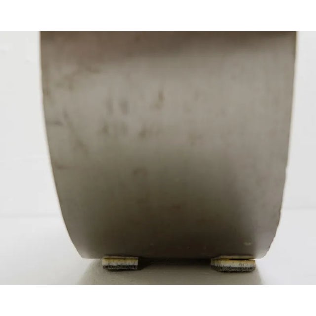 Brushed Aluminum and Amethyst Arc Sculpture For Sale - Image 5 of 10